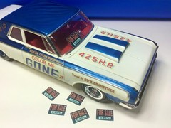 6 PRE-CUT FOR SALE GARAGE DIORAMA SIGNS FOR 1:24 1:25 SCALE MODEL CAR