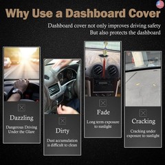 KEYOOG Dashboard Cover Dash Mat Fit for Mi-tsubishi Outlander 2020-2014
