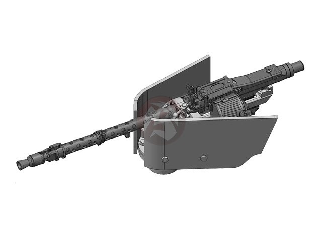 Rado 1/35 Rundumfeuer MG 34 w/Shield for Jagdpanzer 38 ‘Hetzer’ WWII RDM35S16
