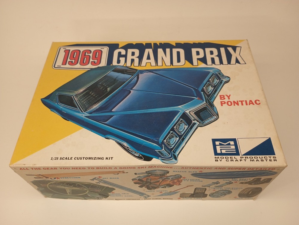 MPC 1969 Grand Prix # 2169-200 Empty Box W Bag Only Vintage Nice
