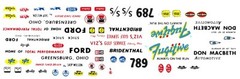 SKIP WILSON “THE FUGITIVE” Ford Thunderbolt 1/18th Scale Decals