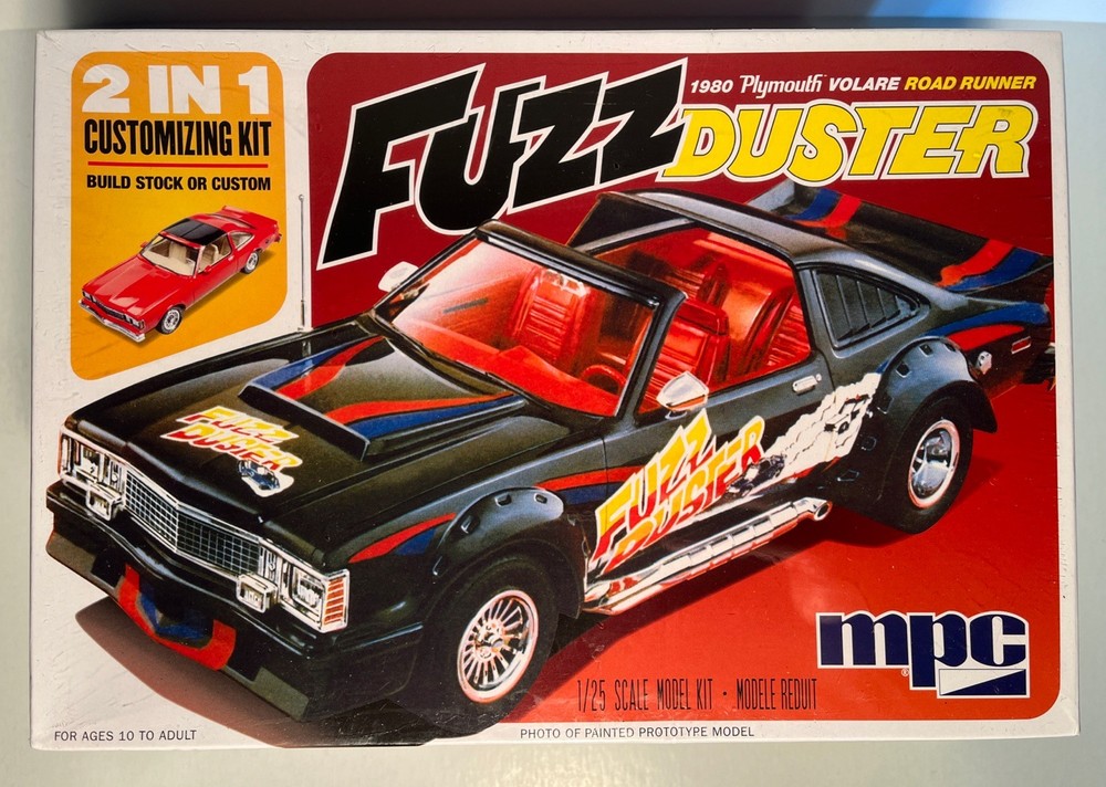 MPC 1980 Plymouth Volare Road Runner Fuzz Duster,1/25 MPC843,Sealed (B95)