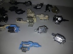 Monogram Revell Junkyard Built Parts Lot 1/24 1/25 Plastic Motors