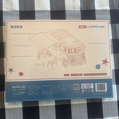 ROKR Vintage Volkswagen Red Camper Van Model Kit 1:14 Scale New Unopened