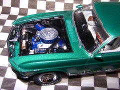 1/24 REVELL 1970 FORD MUSTANG MACH 1 BUILT MODEL CAR 351 CLEVELAND-VERY DETAILED