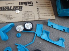 Vintage MPC Chevrolet Cavelier 1/25 Model Kit Parts Junkyard Estate Find