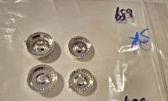 Four (4) Nice Chrome Wheels 1/24/25 Scale (Parts only) Package # 689 “LOOK”