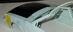 FAB25502 Ford 1987 – 93 Mustang Cobra R Hood (1995 Style) 1/24th fits Monogram
