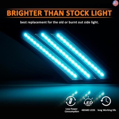 Bestview LED Side Marker Lights for 2013-2020 Subaru BRZ, 2013-2016 Scion FR-S,