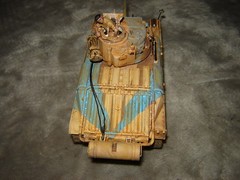 Built 4 Defiance Tank w/Driver 6-3/4 inches long Well Built & Painted Excellent