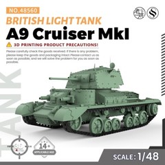 SSMODEL SS48560 1/48 Military Model Kit British A9 Cruiser MkI Light Tank