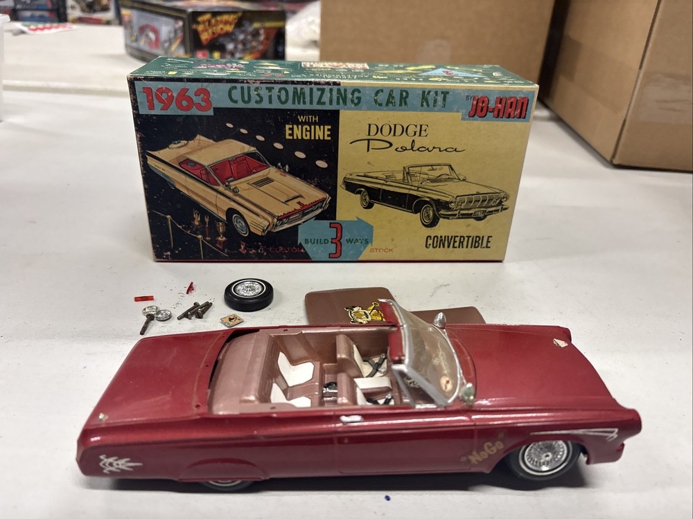 Jo-Han 1963 Dodge Polara Hardtop Model Car 3 Way Customizing Kit Johan BUILT