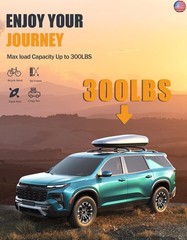 KINGGERI 300lbs Lockable Roof Rack Cross Bars Compatible with Chevy Chevrolet