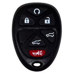 GM 6-Button Keyless Remote Replacement Case – Durable Black Shell, No Electronic
