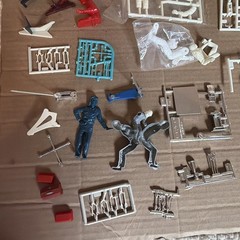 Vintage Amt MPC Revell Assorted Put Crew Parts Fire Extinguishers Tools Gas Cans