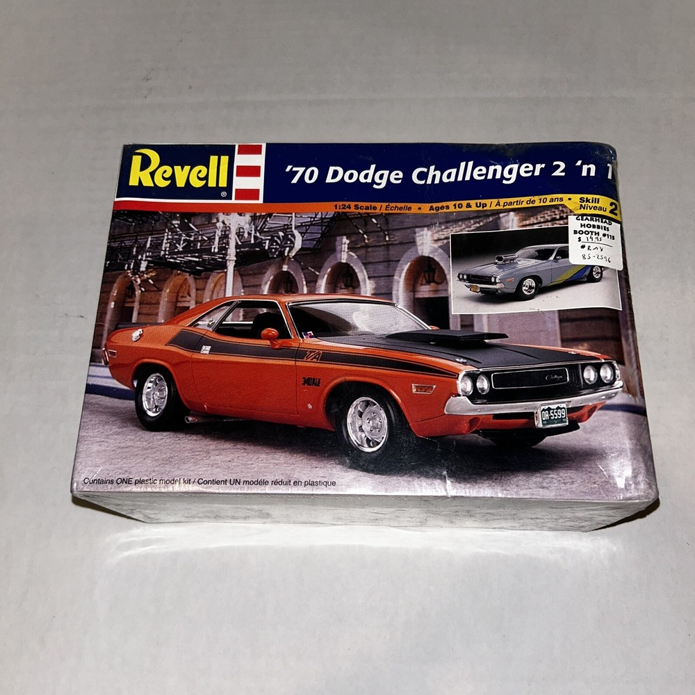New Sealed 1/24 Revell ’70 Dodge Challenger 2in1 Model Kit 85-2596 New Sealed