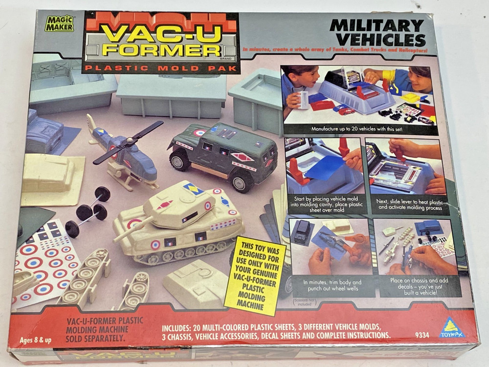 1993 Toymax Vac-U-Former Military Vehicles Mold Pak 9334 Sealed NOS NIB