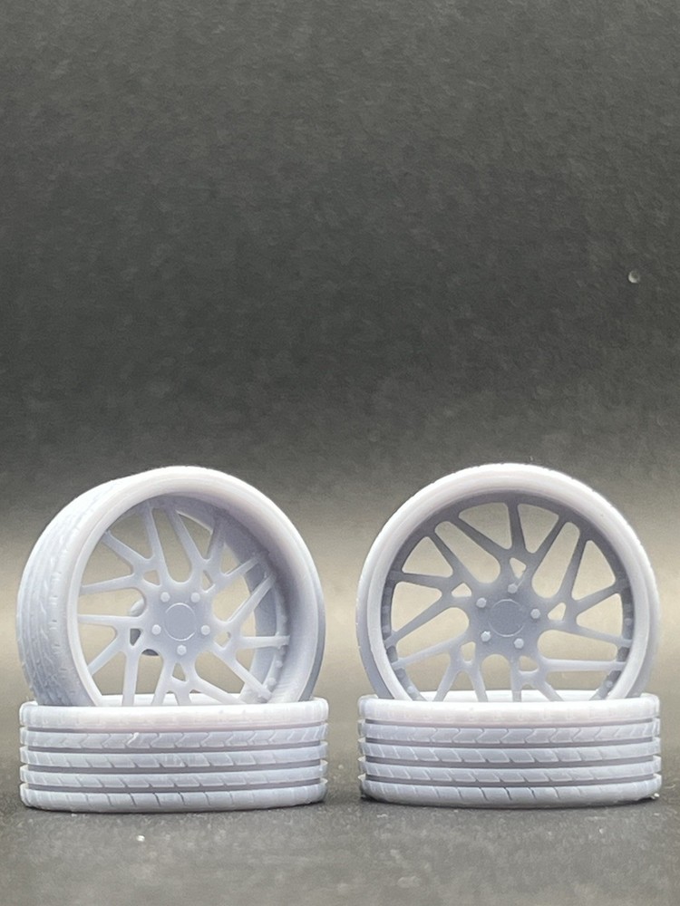 1/25 Scale Resin 26 Inch Model Car Wheel Set