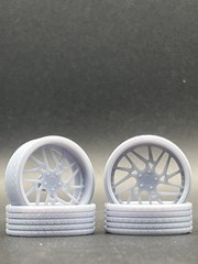 1/25 Scale Resin 26 Inch Model Car Wheel Set