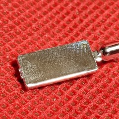 Chrome License Plate 1960 Ford F-100 Pickup 1:25 scale model car part AMT