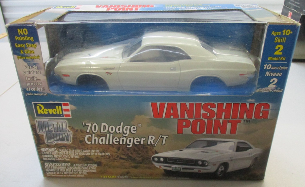 REVELL VANISHING POINT 1970 DODGE CHALLENGER R/T 1:25 DIECAST CAR MODEL ’70 NEW