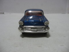 AMT/ERTL Blue 1957 Chevy Hard Top 1/25 Scale Built Model Kit #31543