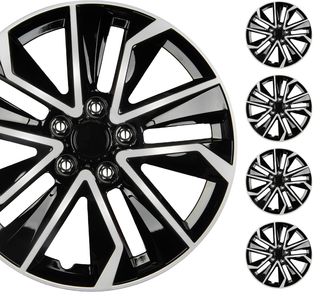 16 Inch Hubcaps Set of 4 – OEM Replacement Snap-On Wheel Rim Covers – Universal