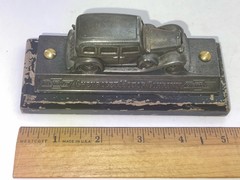 Metal 1932 Chevrolet BA Confederate Sedan Promo Desk Display 1/56 on Wood Base