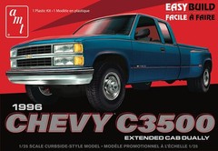 AMT 1996 Chevrolet C-3500 Dually Pickup Easy Build 1/25 Scale Model Kit [New Toy