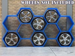 1/24 1/25 Scale Wall Wheel/Tire/Rim Display Rack – For model car garage diorama