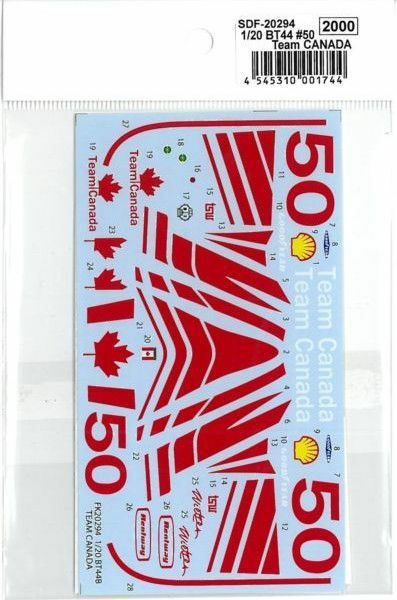 STUDIO27 1/20 BT44 #50 Team CANADA SDF20294 Decal New from Japan F/S