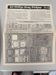 6 VINTAGE INSTRUCTION SHEETS ONLY~MPC AND REVELL MODEL KITS