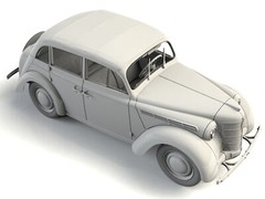ICM 35484 – Moskvitch-401-420A, Soviet Passenger Car – Scale Model Kit