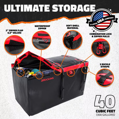 40 Cu. Ft. Waterproof Cargo Carrier Bag 70 In. X 33 In. X 30 In. Hitch Bag with