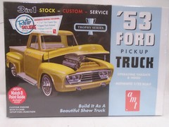 AMT #882 1/25 SCALE ’53 FORD PICK UP TRUCK 3IN1 KIT NEW IN SEALED BOX