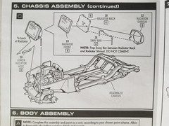1957 Corvette SHROUD HOSES RADIATOR SWAY BAR from AMT 1:25 Model Kit 57