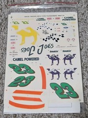 1994/95 Blue Ridge Decal #23 Camel “Smokin Joe’s” Ford Thunderbird Kit #9501