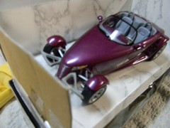 AMT 1/25 1994 DEALER PROMOTIONAL CAR PLYMOUTH PROWLER ROADSTER PURPLE -MIB