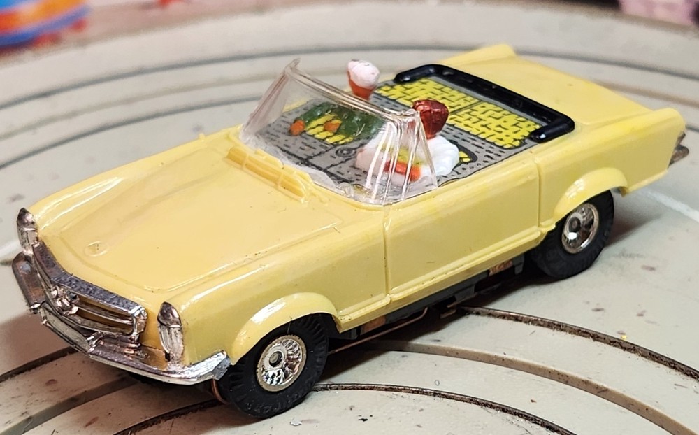 Faller AMS Mercedes 230 SL Cabrio With Flat Armature Motor, 1960s, Auto #EBS1900