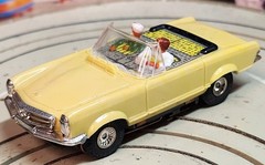 Faller AMS Mercedes 230 SL Cabrio With Flat Armature Motor, 1960s, Auto #EBS1900