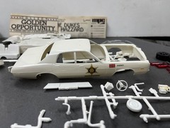MPC 0663 Dukes Of Hazzard Roscoe’s Police Car Started Original model 1/25 McM