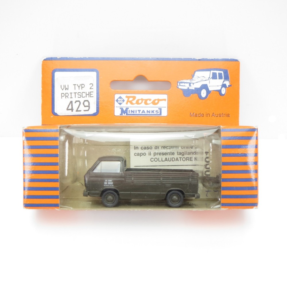 Volkswagen Type 2 Pritsche Flatbed Vintage Roco Minitanks HO 429 Austria