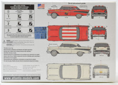 Atlantis 1957 Chevy Bel Air Hardtop – Stock Or Drag 1:25 Model Car Kit H1371