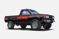 Aoshima 1/24 DATSUN 720 PICK UP TRUCK Custom Plastic Model Kit