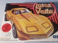 Vintage MPC BIG 1/20 LASER VETTE 1-0743 NEW OLD STOCK FACTORY SEALED 1979 MINTY