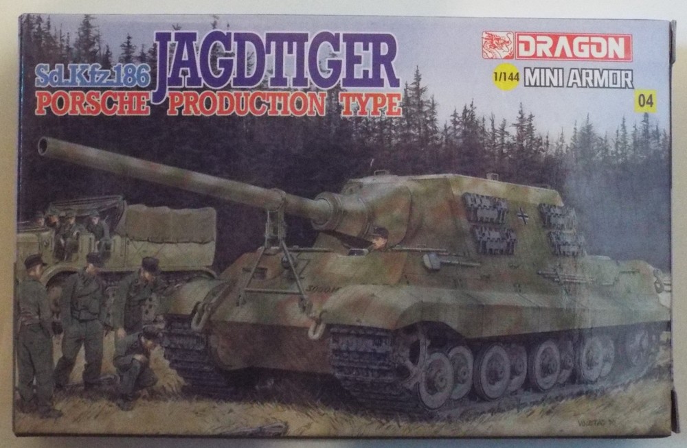 1/144 Sd.Kfz.186 Jagdtiger Porsche Prod Dragon Mini Armor #14106 Sealed MIUB