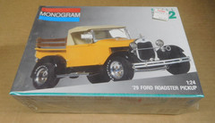 MONOGRAM ‘29 FORD ROADSTER PICKUP #7555 NEW Model Kit