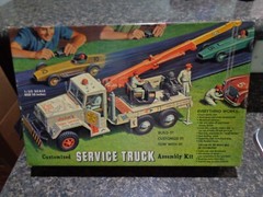 VINTAGE RENWAL 1/32 CUSTOMIZED SERVICE TRUCK WRECKER CRANE ROTATOR USED KIT