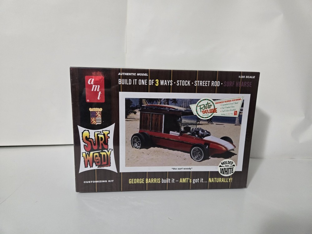 Amt 1-25 Scale Surf Woody George Barris 3in1 Sealed New Nice