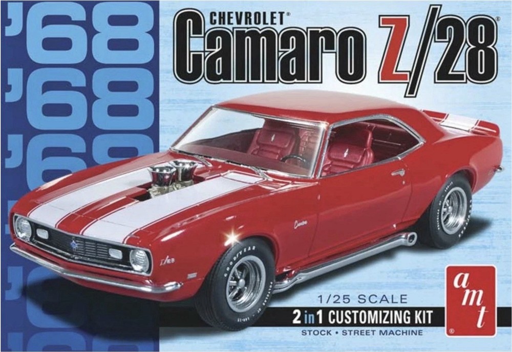 Chevrolet 1968 Camaro Z28 Plastic Model Kit (street or Stock buld) AMT868 New